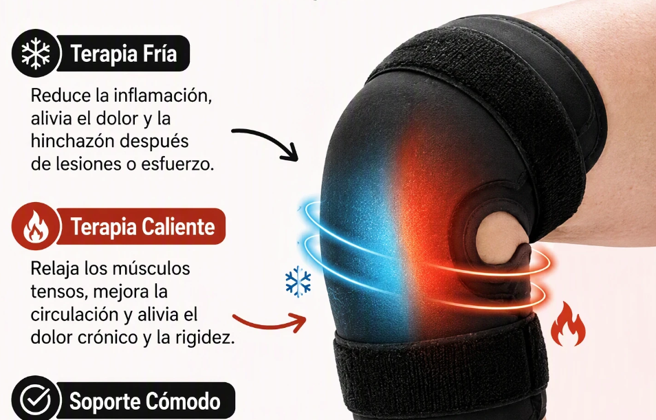 Rodillera Terapeutica de Gel - Frío y Caliente